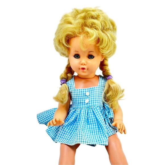 Schildkrot Crier Doll 18 in Blonde 44 Turtle Mark W Germany Plastic Working - Picture 9 of 16